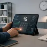 Analyse financiere sur tablette