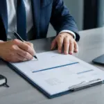 Signature dun document officiel